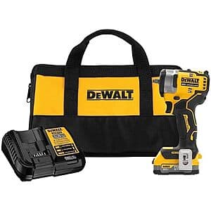 3/8" DeWalt Compact Impact Wrench PowerStack Kit $130 + Free S/H for Prime Members