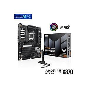 ASUS TUF Gaming X870-PLUS WIFI AMD AM5 X870 ATX Mobo + 32GB Corsair DDR5 Memory $310 + Free Shipping