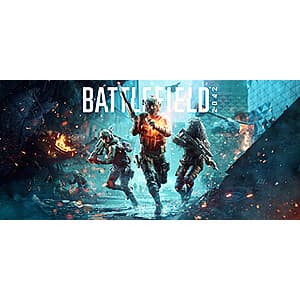 Battlefield 2042 Elite Edition video game cover art featuring tactical combat imagery.