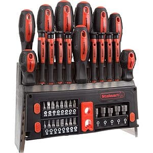 39-Pc Stalwart Magnetic Screwdriver Set w/ Wall Mountable Stand $17.75