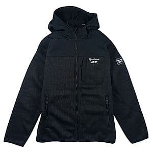 Reebok Men's Textured Soft Woven Hooded Fleece Jacket (L-XXL, 3 Colors) $13 + Free S&H on $50+