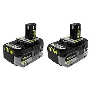 Select Stores: 2-Pk RYOBI ONE+ HP 18V HIGH PERFORMANCE 6Ah Batteries $110.05 (In-Store Only)