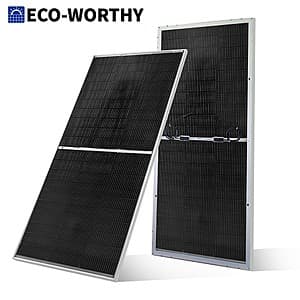 ECO-WORTHY 195W N-Type 18BB Bifacial 12V Monocrystalline Solar Panel $83 + Free S&H