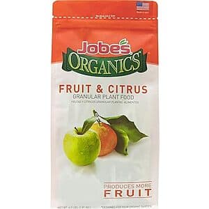 4-lb Bag Jobe’s Organics Granular Garden Fertilizer (Fruit & Citrus) $7