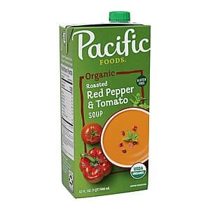 32-Oz Pacific Foods Organic Soups: Tomato Basil, Roasted Red Pepper & Tomato $2.45 w/ Subscribe & Save & More