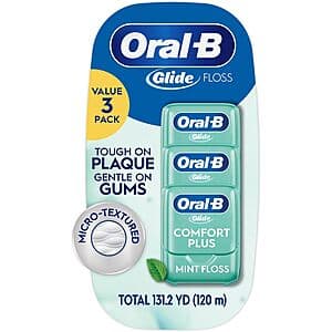 3-Count Oral-B Glide Pro-Health Comfort Plus Floss (Mint) $5.50 w/ Subscribe & Save