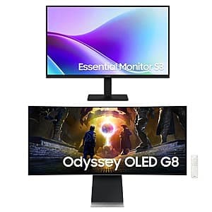 EPP/EDU: Samsung Monitors: 34" Odyssey G8 UWQHD OLED 175Hz + 27" S3 FHD 120Hz $650 + RE: Requiem PC Game + Free S&H