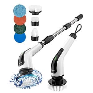 Bomves 5000mAh Cordless Electric Spin Scrubber w/ 8 Brush Heads $20 + Free S&H