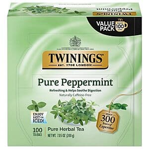 100-Count Twinings Tea Bags: Peppermint, Earl Grey or English Breakfast $7.50 w/ Subscribe & Save & More
