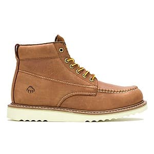 Wolverine Men's Apprentice Wedge 6" Moc-Toe Work Boots (Cashew or Fossil) $55 + Free Shipping