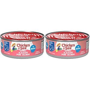 2-Pack 5oz Chicken of the Sea Canned Alaskan Pink Salmon in Water $2.70