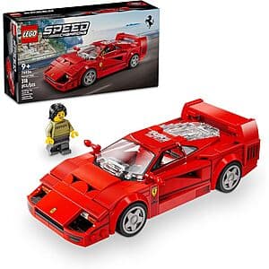 318-Pc LEGO Speed Champions Ferrari F40 Supercar Building Set $22