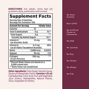 200 Count Nature's Bounty Skin and Nails Collagen Pectin Gummies $12.65 w/ Subscribe & Save & More