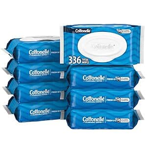 8-pk 42-ct Cottonelle Fresh Feel Flushable Wet Wipes (Fresh Feel) $11.05 w/ S&S