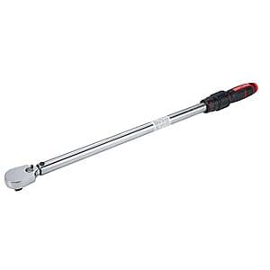 ASME-compliant torque wrench with a scale showing 50–250 ft-lbs range.