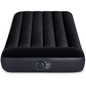 10" Intex Dura-Beam Pillow Top Twin Air Mattress w/ Built-in Electric Pump $19 + Free S&H w/ Prime