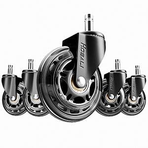 5-Pk 3" HOSALI Office Chair Caster Wheels $13.15