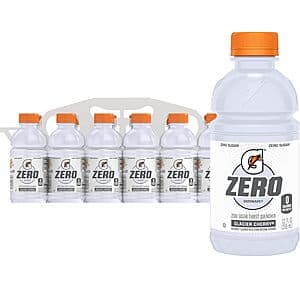 12-Count 12-Oz Gatorade G Zero Thirst Quencher (Glacier Cherry) 2 for $9.75 w/ Subscribe & Save