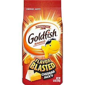 Select Accts: 6.6-Oz Goldfish Flavor Blasted Cheddar Jack'd Crackers $1.80 w/ S&S