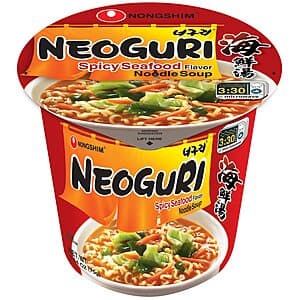 6-pk 2.64-oz Nongshim Ramen Noodles (Neoguri Spicy Seafood) $5.75 w/ Subscribe & Save