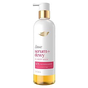 15.3-Oz Dove Serum+ Dewy Shower Oil Body Wash (Coconut & Geranium Oil) $8.55 w/ S&S