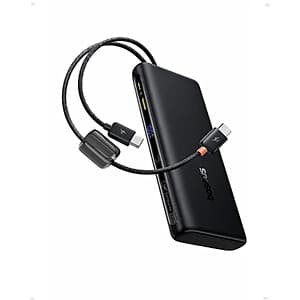 20000mAh Baseus 100W Power Bank w/ Built-in USB-C Dual Cables $33.30 & More + Free S&H