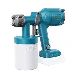 Tilswall Ultra-Light Cordless 20-Oz Paint Sprayer (works w/ DeWALT 20V Battery) $20