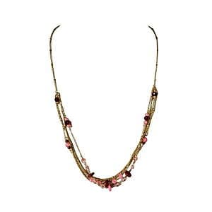 Time and Tru Fashion Jewelry: 6-Piece Ring Set or Multi Chain Beadwood Necklace $1 each & More