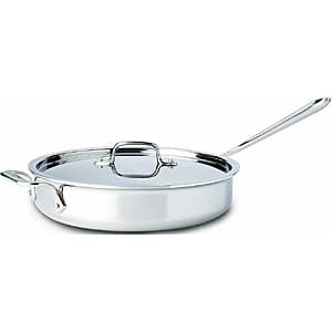 Home and Cook Sales cookware including D3 Rondeau pots and D3 Chef's Selection sauciers in stainless steel.