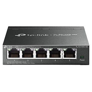 Prime: TP-Link 5-Port 2.5G Unmanaged Ethernet Switch + Earn 10% Back w/ Prime Visa $31.55 + Free S&H