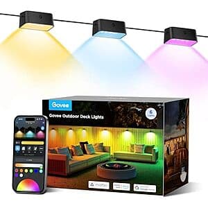6-Pack 32.8' Govee RGBIC Outdoor Deck Lights $50 + Free Shipping