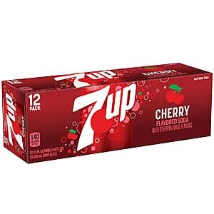 12-Pack 12-Oz 7UP Cherry Flavored Soda $4.75 w/ S&S