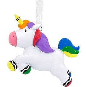 Hallmark Crayola Unicorn Resin Christmas Ornament $3.95