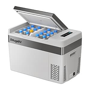 30-qt BougeRV 12V Portable Car Fridge $189 + Free S&H
