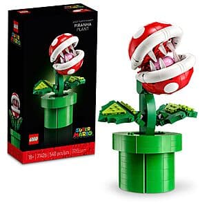 540-Piece LEGO Super Mario Piranha Plant Building Kit $42 + Free S&H