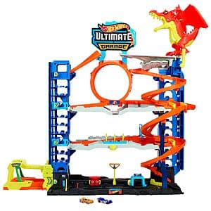 Hot Wheels City 4-Level Ultimate Garage Playset w/ 2 Die-Cast Cars & Toy Storage $37 + Free Shipping