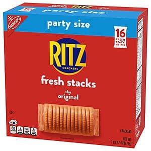 16-Count (23.7-Oz Total) Ritz Fresh Stacks Original Crackers Snack Packs $4.25 w/ Subscribe & Save