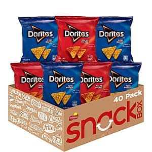 Select Accounts: 40-Pk 1-Oz Doritos Variety Pack (Nacho Cheese & Cool Ranch) $13.30 w/ S&S