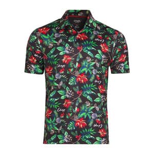 Chaps Men's Printed Short Sleeve Performance Polo Shirt (Various Colors) $3