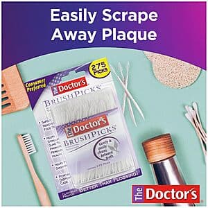 Select Amazon Accts: 2-Pk 275-Ct The Doctor's BrushPicks Interdental Tooth Picks $11.20 w/ S&S