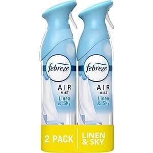 2-Pack 8.8-Oz Febreze Air Freshener Sprays (Linen & Sky) $3 w/ Subscribe & Save