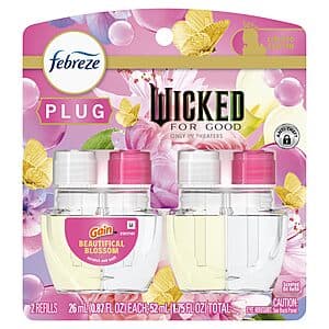 2-ct Febreze Plug In Air Freshener "Wicked: For Good" (Beautifical Blossom) $5.70 w/ Subscribe & Save