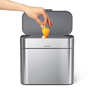 4L simplehuman Compost Caddy (Silver) $21 + Free S&H