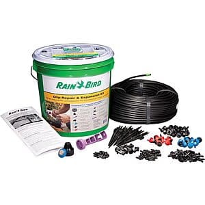 $21.79: Rain Bird DRIPPAILQ Drip Irrigation Repair and Expansion Kit at Amazon