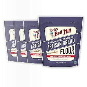 4-Pack 48-Oz Bob's Red Mill Artisan Bread Flour $12.45 w/ Subscribe & Save