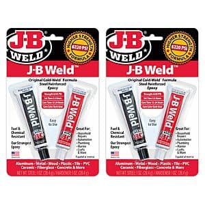 2-Pk J-B Weld Original Steel Reinforced Epoxy $10.25