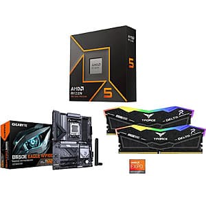 Ryzen 5 9600X CPU + Gigabyte B650E EAGLE WIFI6E MB + 32GB Team RAM + More $681 + Free S&H