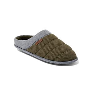 Dearfoams Men's Cozy Comfort Bound Knit Clog Slippers (Green) $8