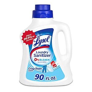 90-Oz Lysol Laundry Sanitizer Additive (Crisp Linen) $9.35 w/ Subscribe & Save