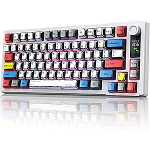 MOKURU Wireless 3-Mode 75% RGB Mechanical Keyboard (3 Styles) $39.20 + Free S&H